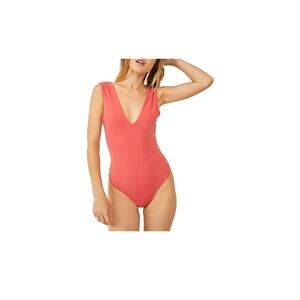 Free People Coral Bodysuit